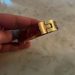 Leighelena Red leather Bracelet